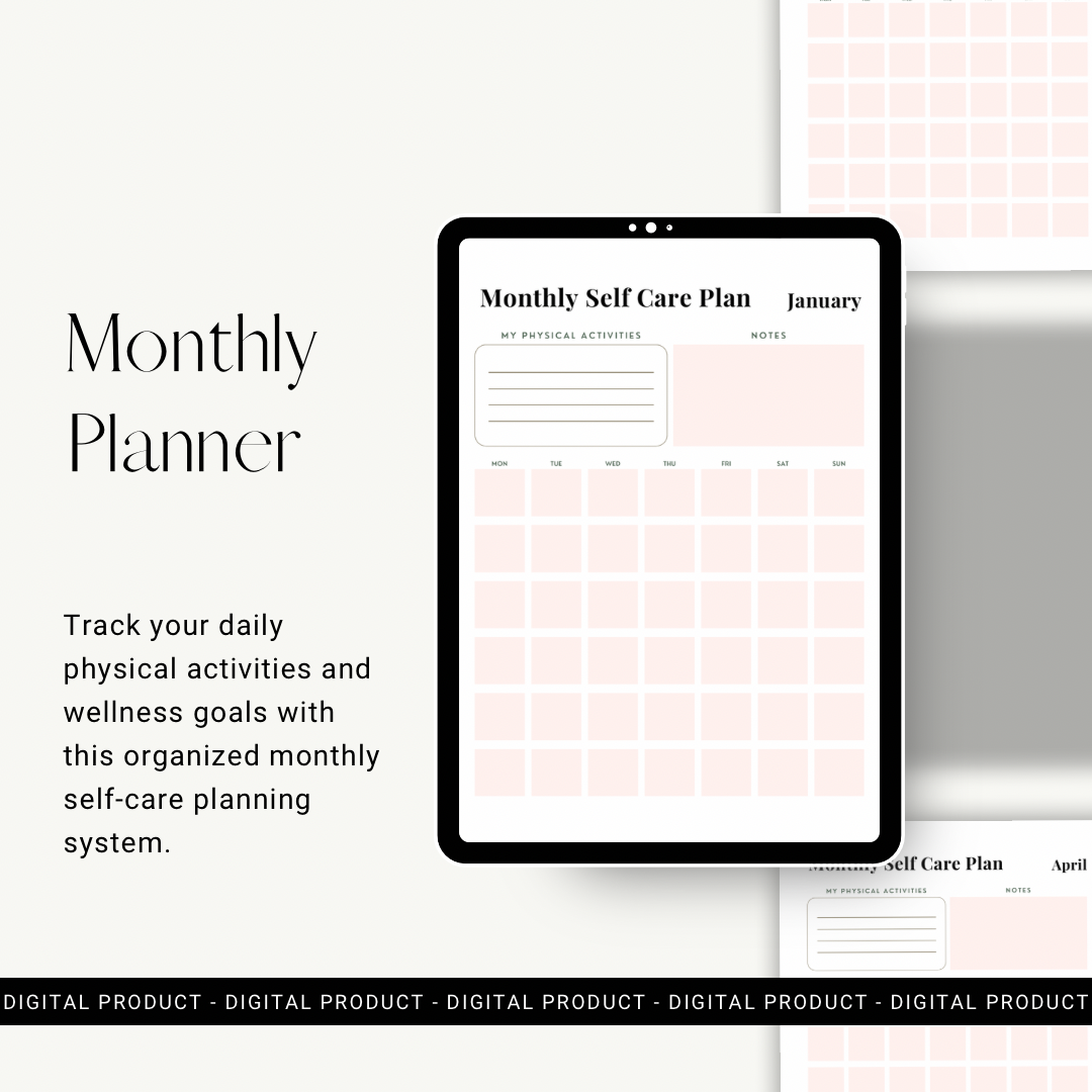 Self Care & Wellness Planner