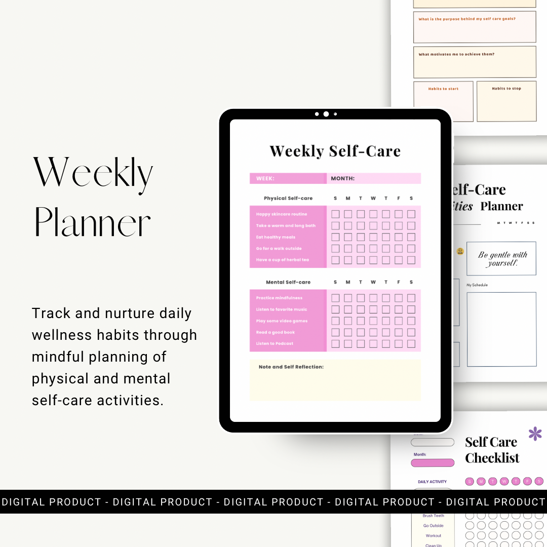 Self Care & Wellness Planner