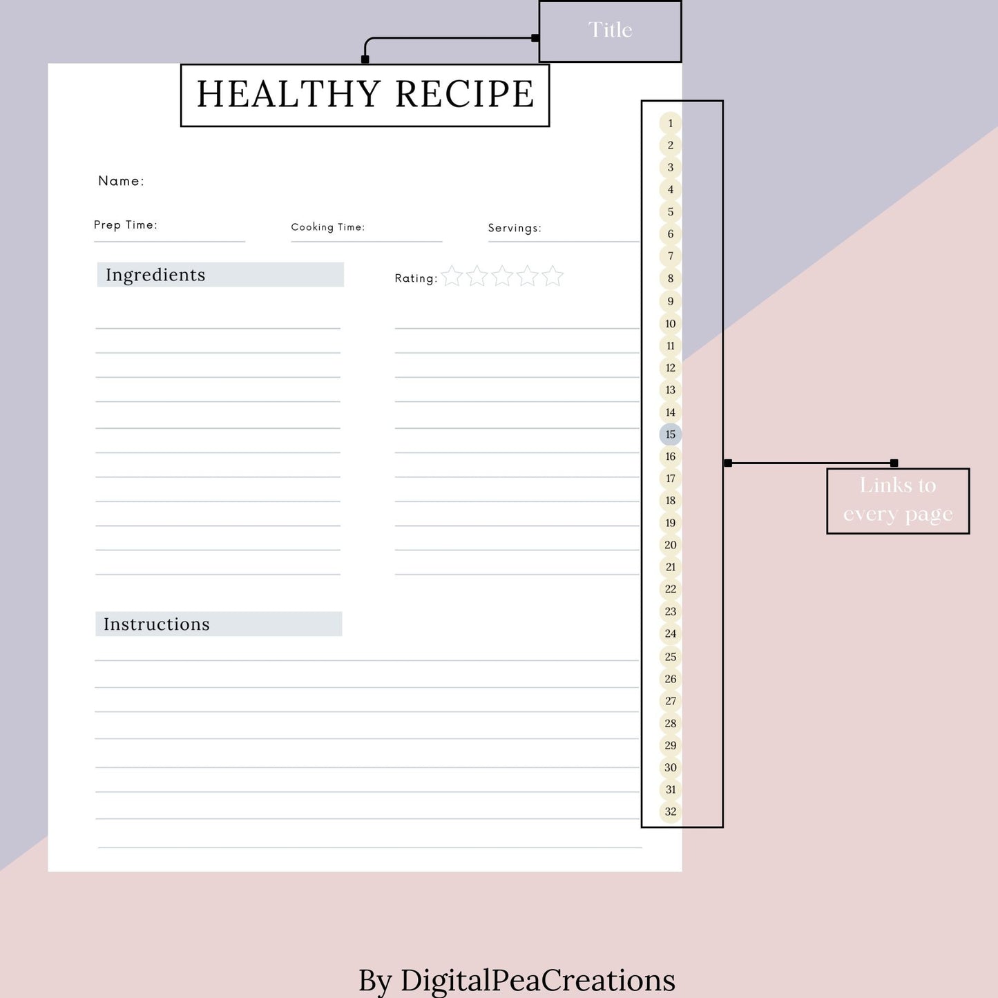 Digital Weight Loss Planner