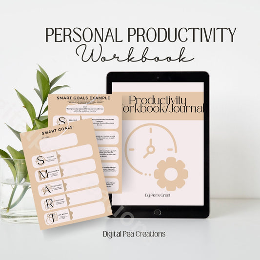 Productivity Improvement Guide, Time Management Workbook, Goal Setting Planner, Time Management Worksheets, Daily Productivity Journal