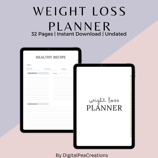 Digital Weight Loss Planner